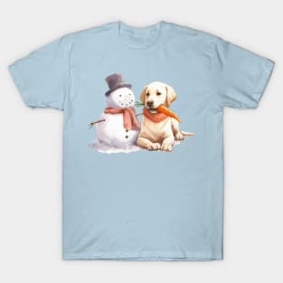 Snow Buddies -  Labrador Retriever T-Shirt